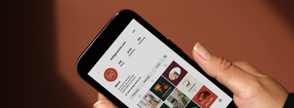 Visual mockup of consistent Instagram templates for marketing use