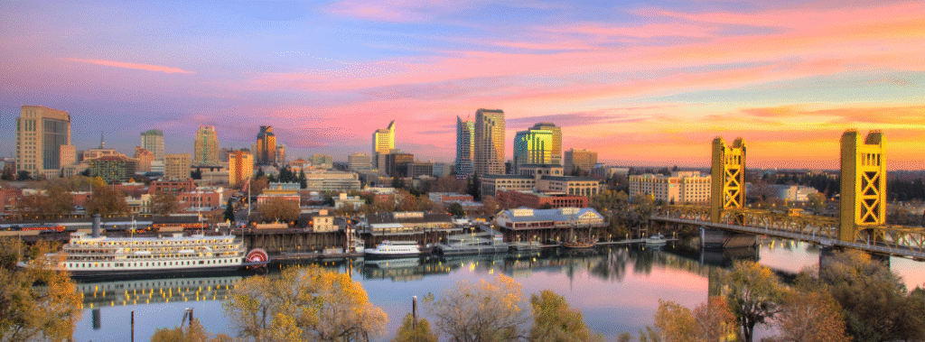 Sacramento skyline, signaling to viewers how to stay ahead of Sacramento branding trends 2025