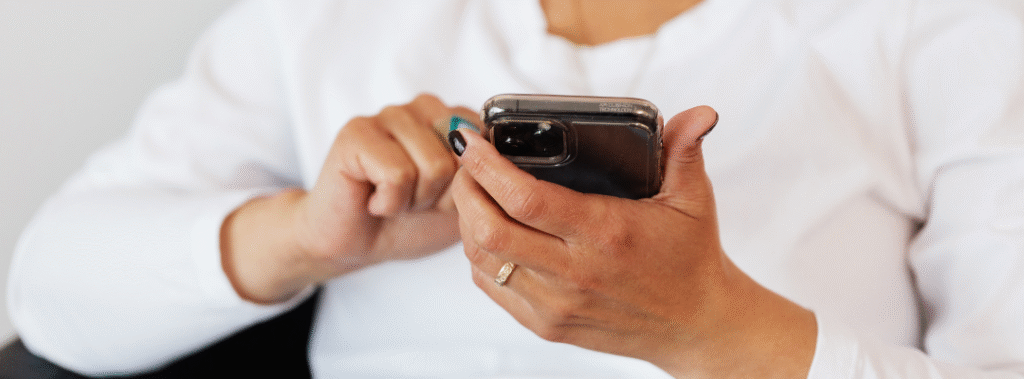 A designer works on creating and posting on social media using professional social media templates to drive efficiency, brand consistency, and growth for Sacramento businesses.