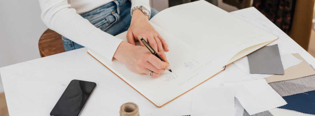 A designer works on creating a brand guideline to help Sacramento businesses reduce rework, speed up approvals, and build a consistent brand.