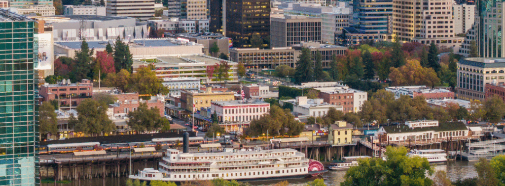 Sacramento skyline, illustrating how important it is to stay ahead of 2026 marketing trends for Sacramento businesses.