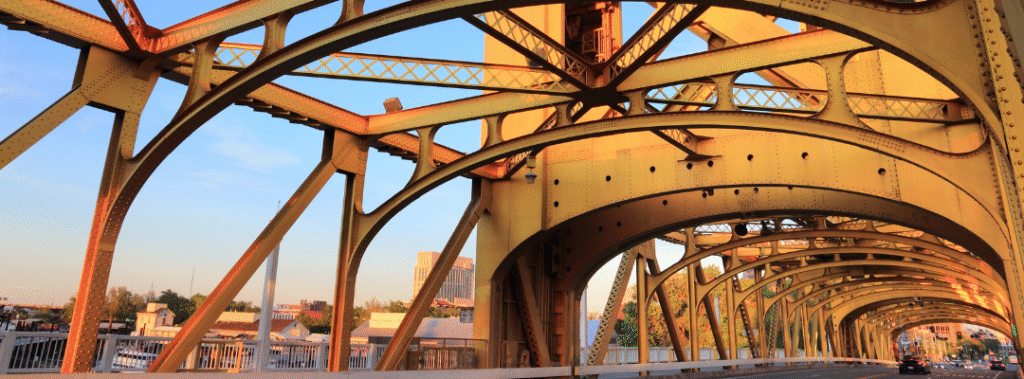 Tower Bridge in Sacramento, illustrating how a Sacramento branding agency goes beyond logos to build lasting trust. Learn about strategy, consistency, and the value of true brand identity for local businesses.