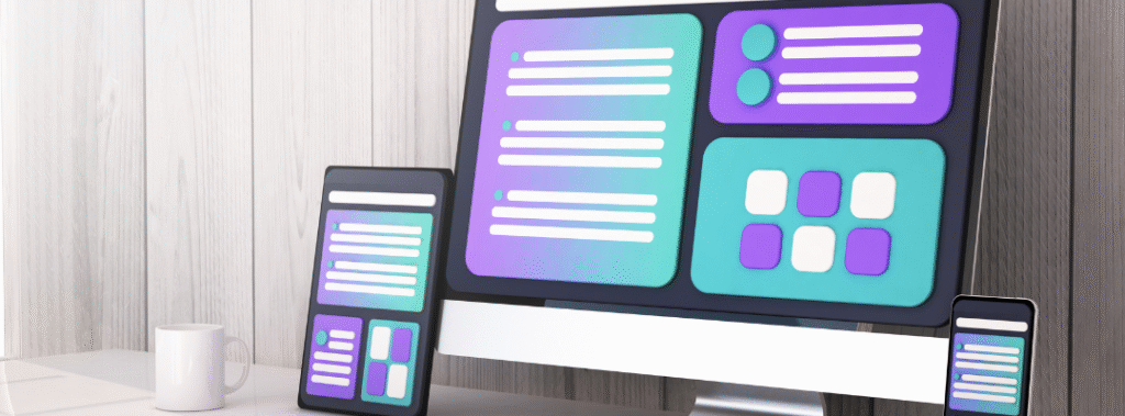 A graphic of a website on desktop and mobile, showing how Sacramento lead generation websites are important.