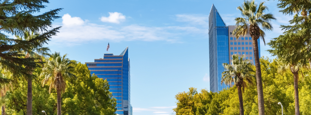 Sacramento skyline, illustrating the essential qualities that set the top web design firms in Sacramento apart