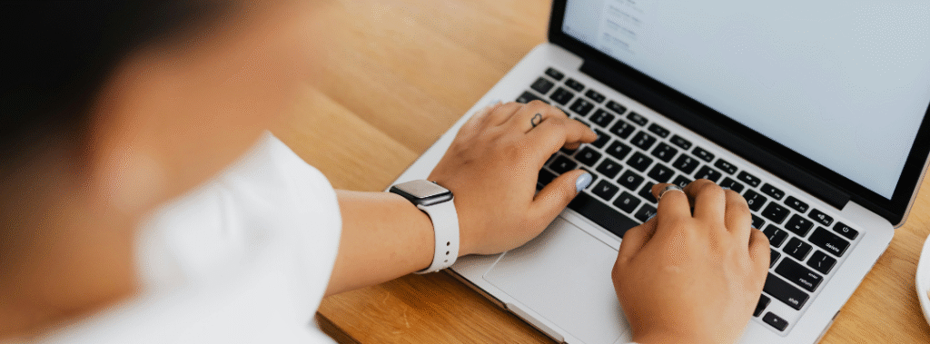 A marketing professional working on an email campaign, illustrating the importance of email marketing campaigns in 2026.